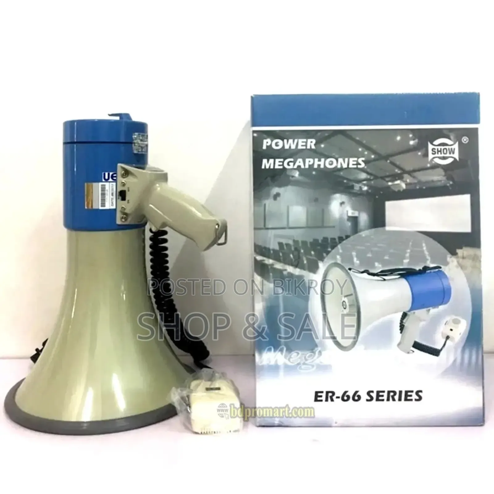 Power Megaphones (Hand Mike) Show ER-66 USB Series With Recording