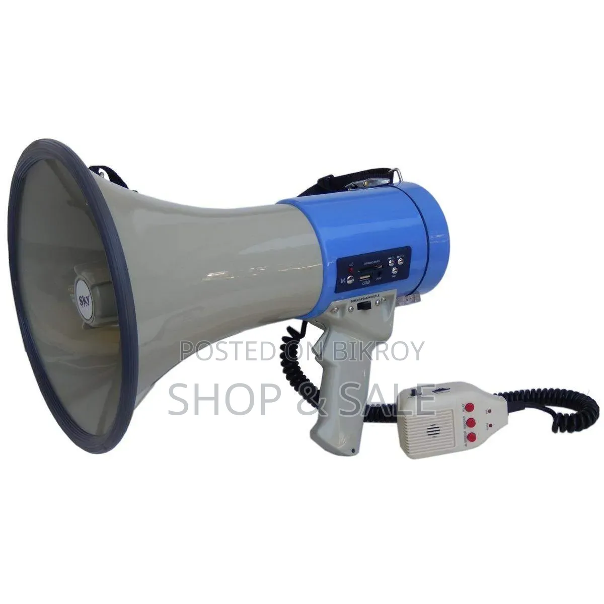 Power Megaphones (Hand Mike) Show ER-66 USB Series With Recording