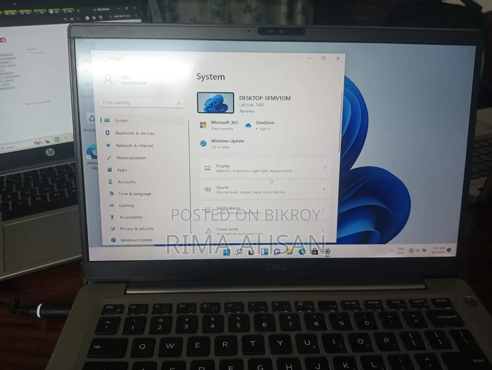 Laptop Dell Latitude 7400 8GB Intel Core i5 SSD 256GB
