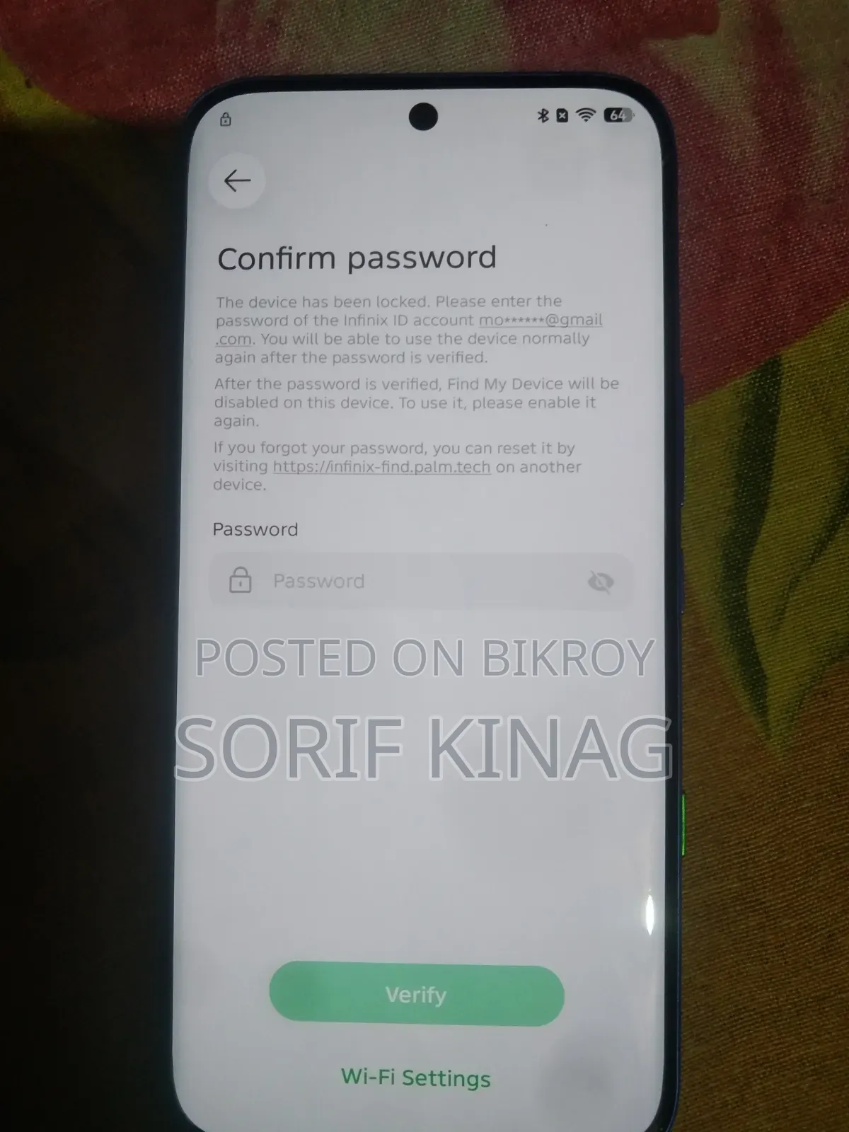 Infinix Note Edge 256 GB Blue