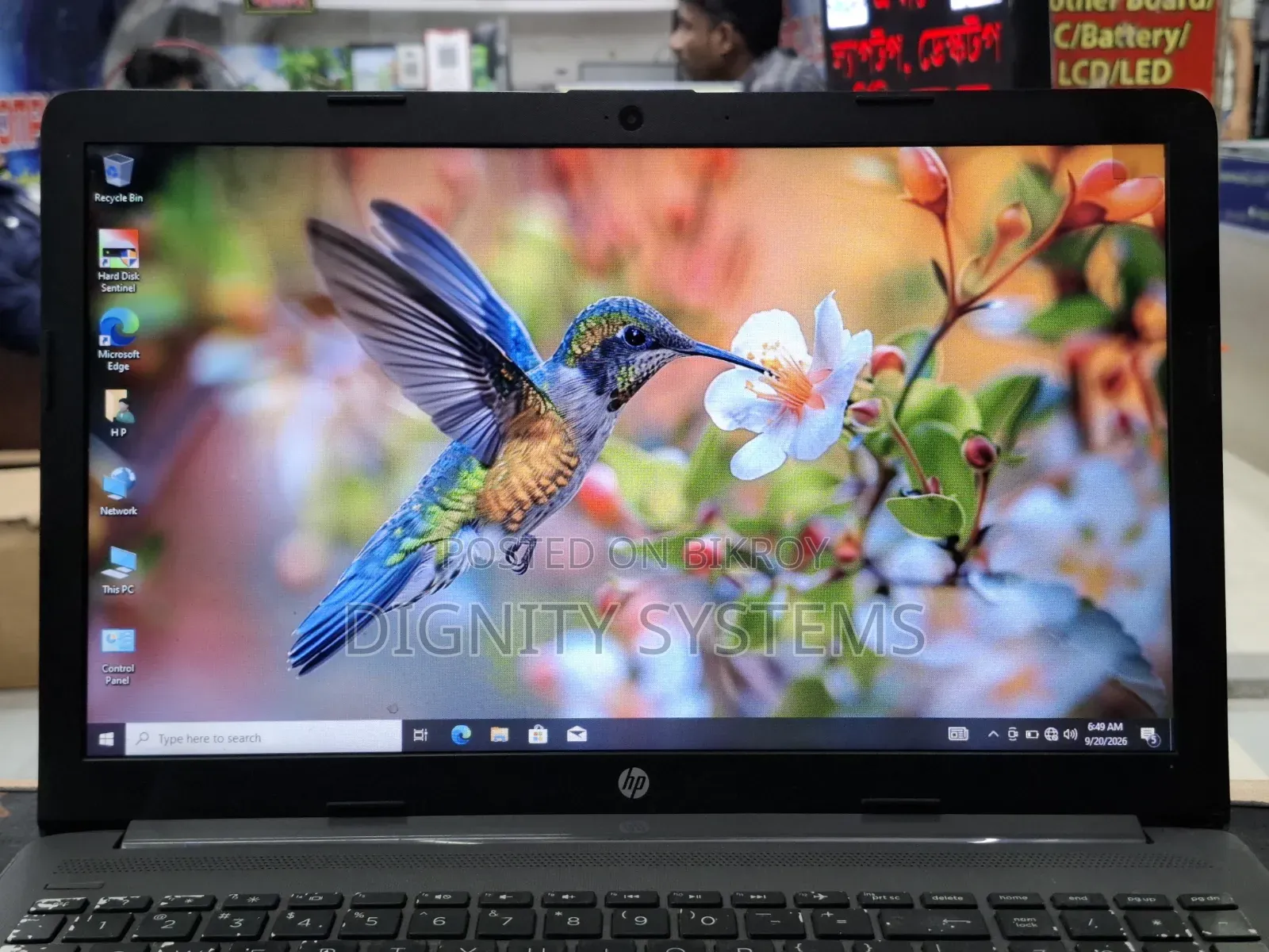 Laptop HP 250 G7 4GB Intel Core i3 SSD 128GB