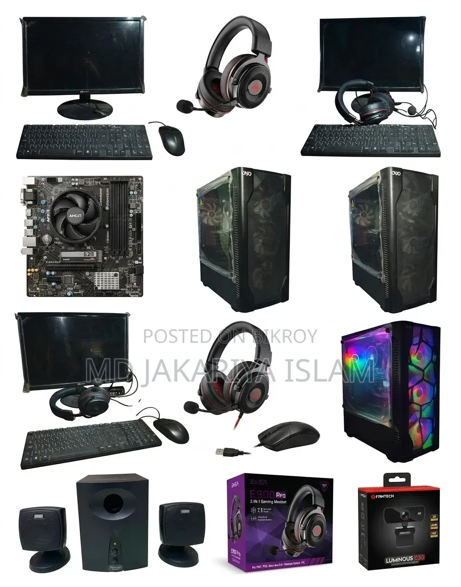 Desktop Computer 8GB AMD Ryzen 5 SSD 1TB
