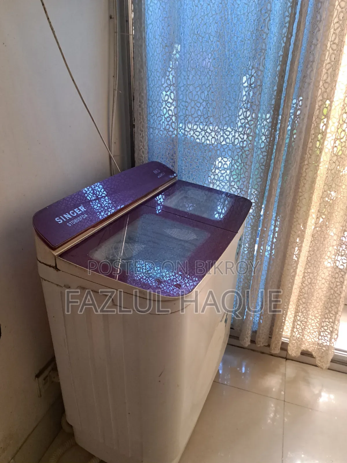 সিঙ্গার ৮কেজি ম্যানুয়াল ওয়াশিং মেশিন
