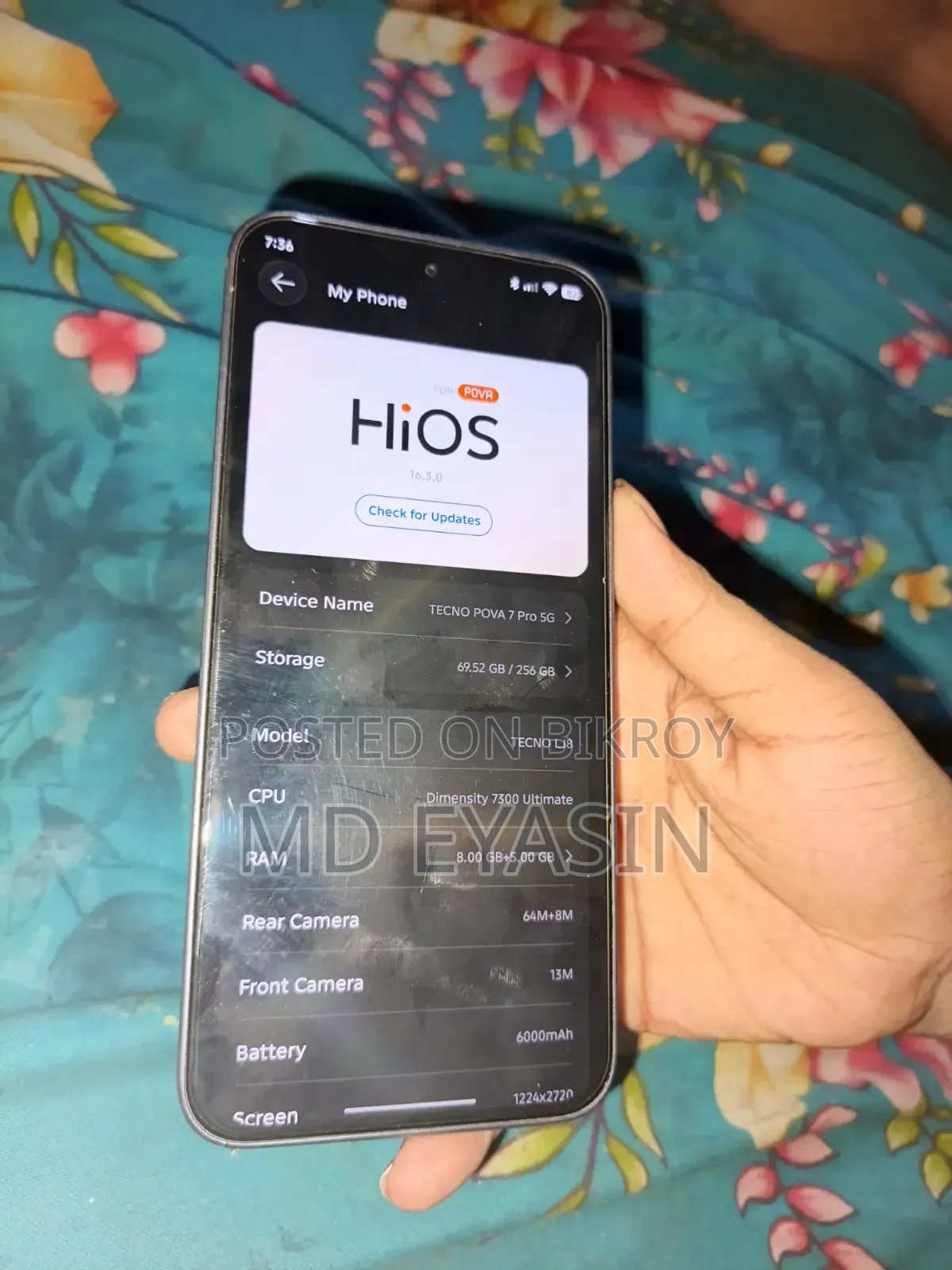 Tecno Pova 7 Pro 5G 256 GB Black