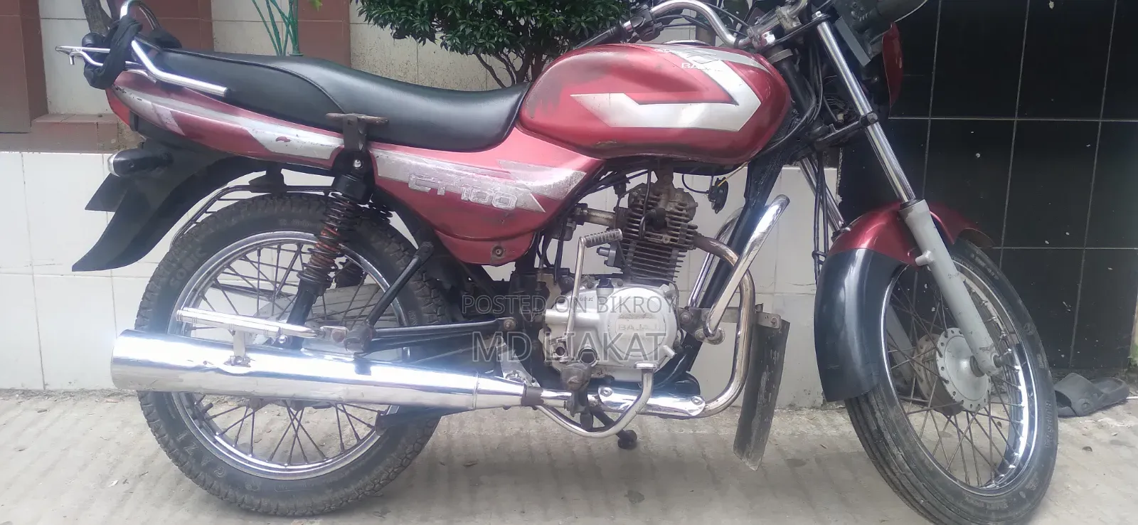 Bajaj CT 100X 2018 Red