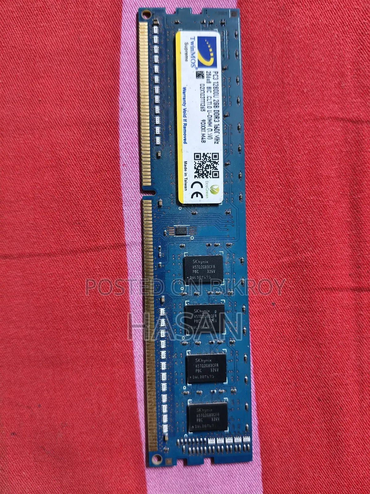 2GB DDR3 1600MHz Desktop Ram