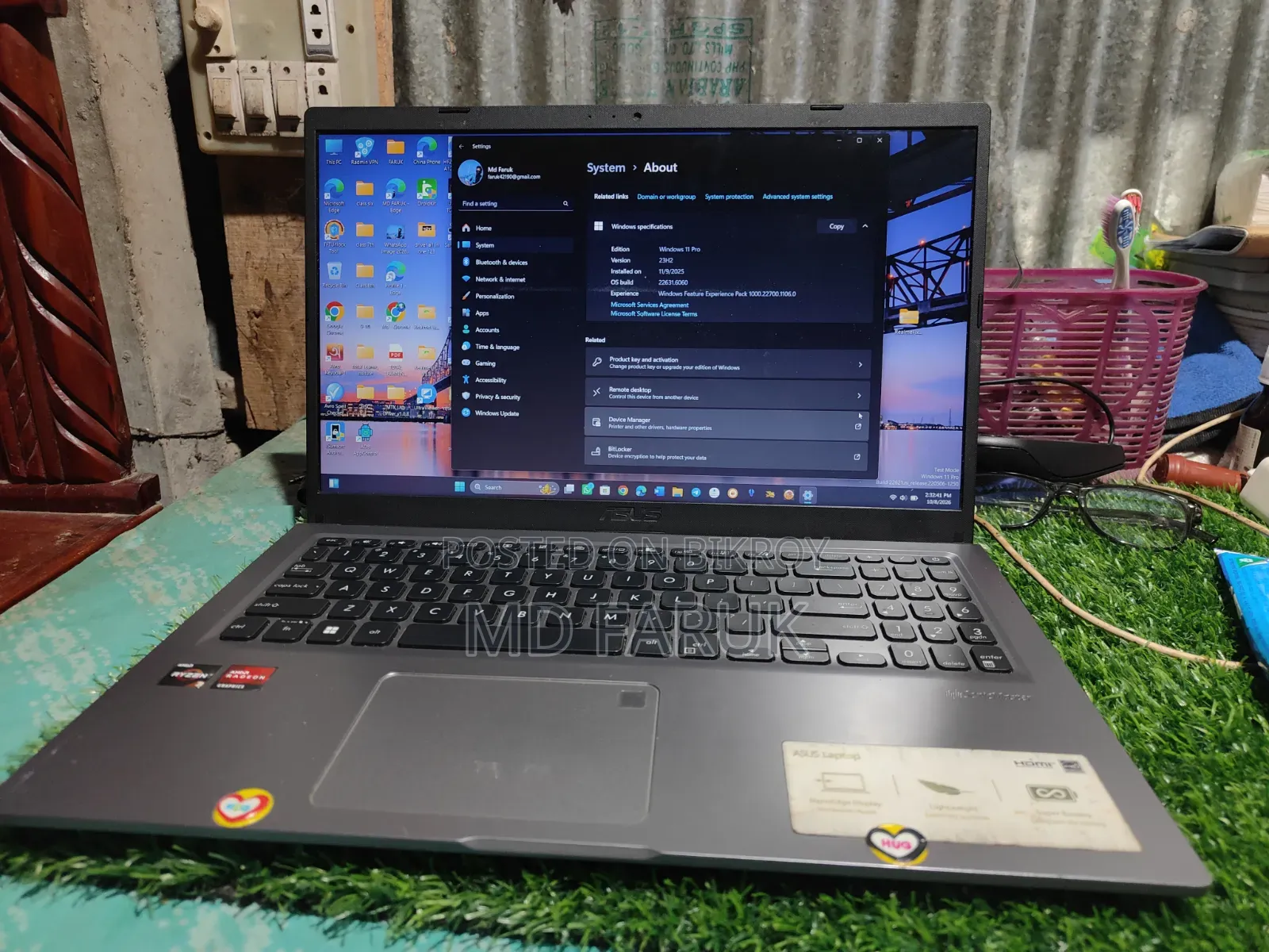 Laptop Asus Vivobook 15 20GB AMD Ryzen 3 HDD 512GB
