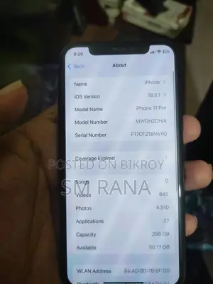 Apple iPhone 11 Pro 256 GB Black