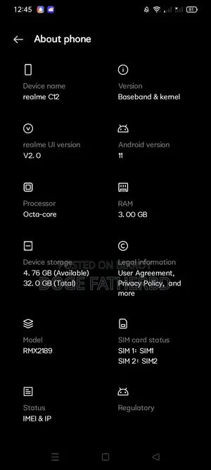Realme C12 32 GB Red