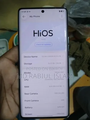 Tecno Camon 40 Pro 4G 256 GB Blue