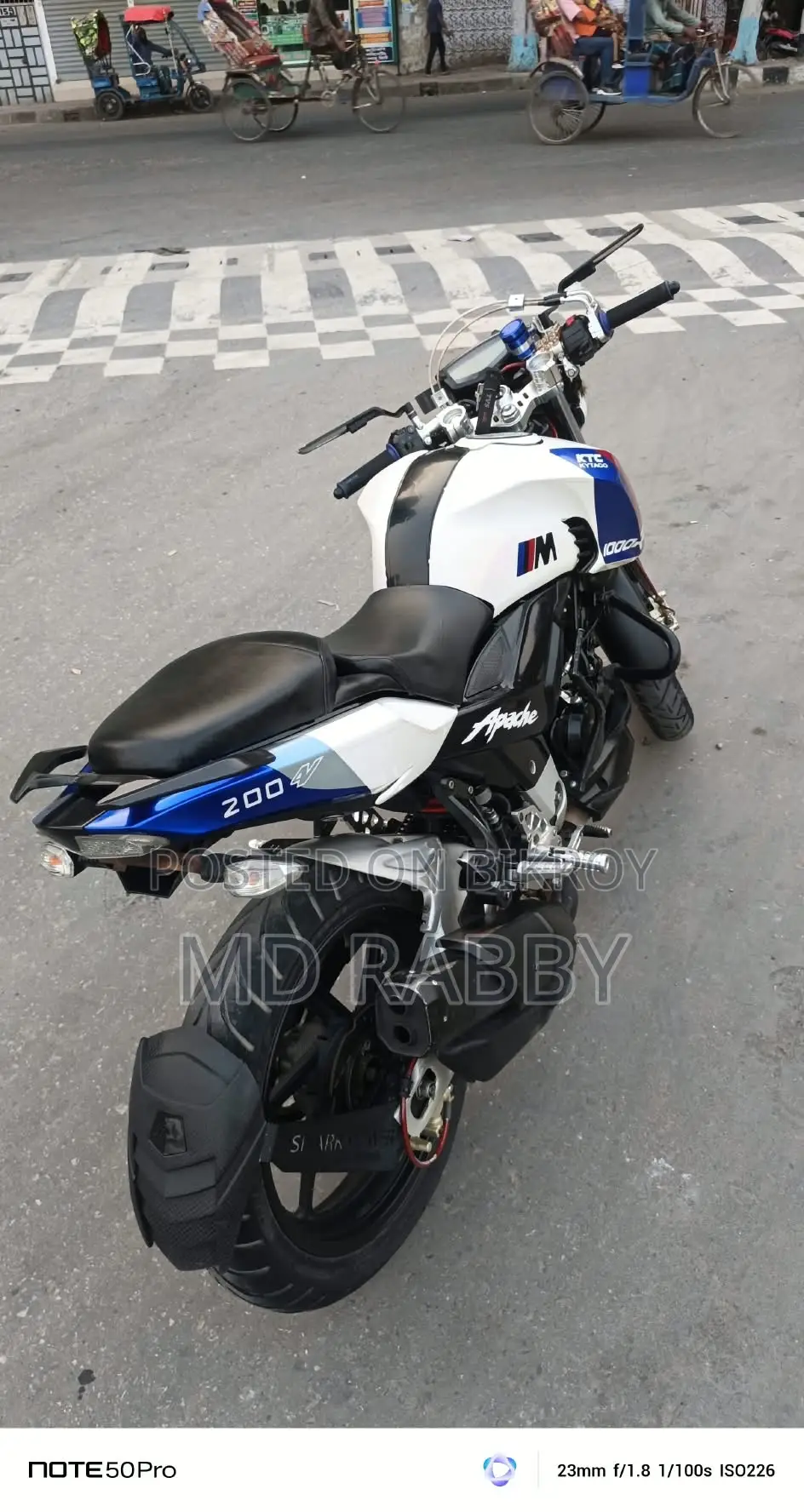 TVS Apache RTR 160 4V 2023 Black
