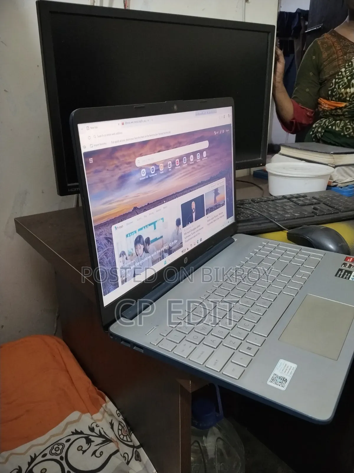 Laptop HP 14-dq1025cl 128GB Qualcomm Snapdragon X Elite SSHD+SSD 1.5T