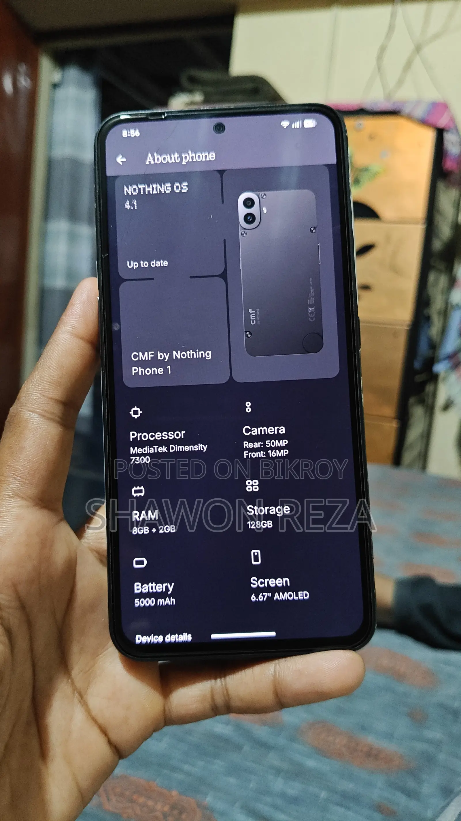 নাথিং ফোন সিএমএফ ফোন ১ ১২৮ জিবি ব্ল্যাক