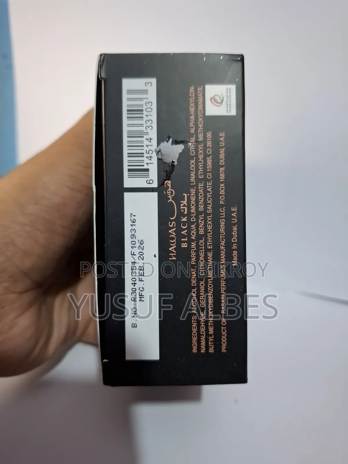 Hawas Black Rasasi