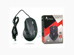 A.Tech Ergonomic 3D Optical RGB Wired Gaming Mouse