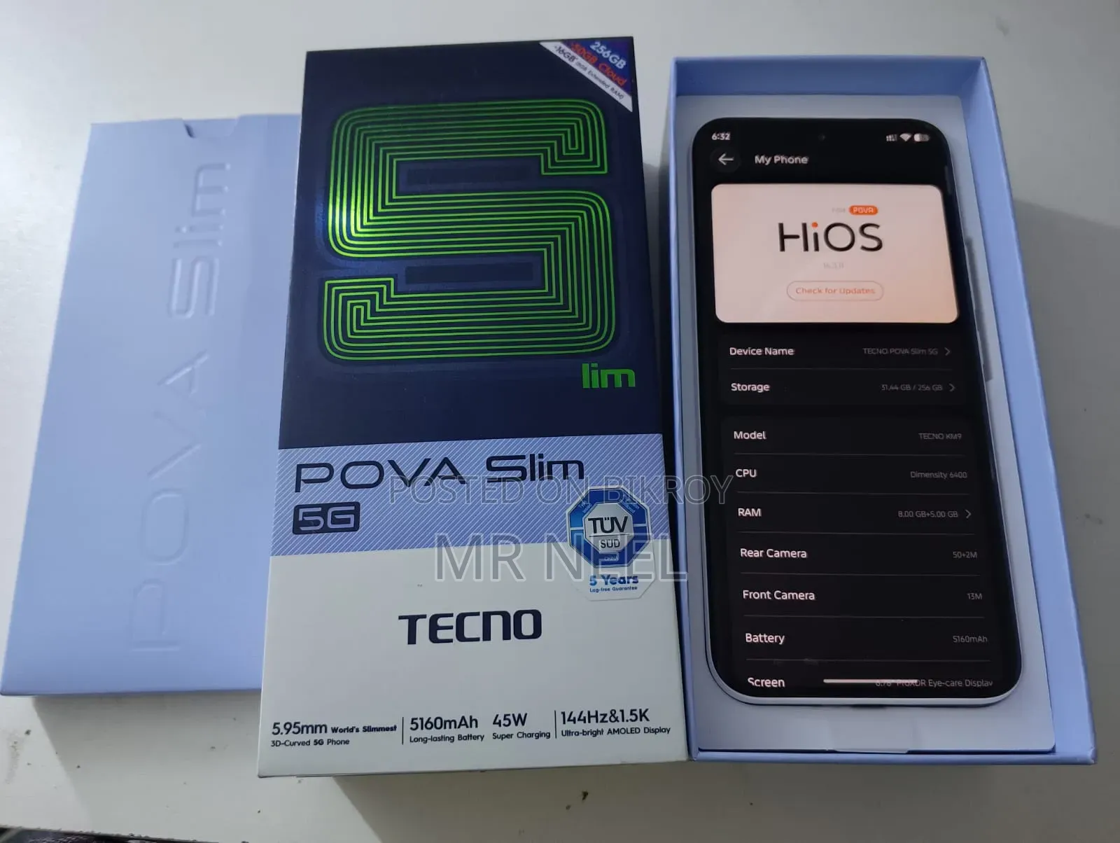 Tecno Pova Slim 5G 256 GB White