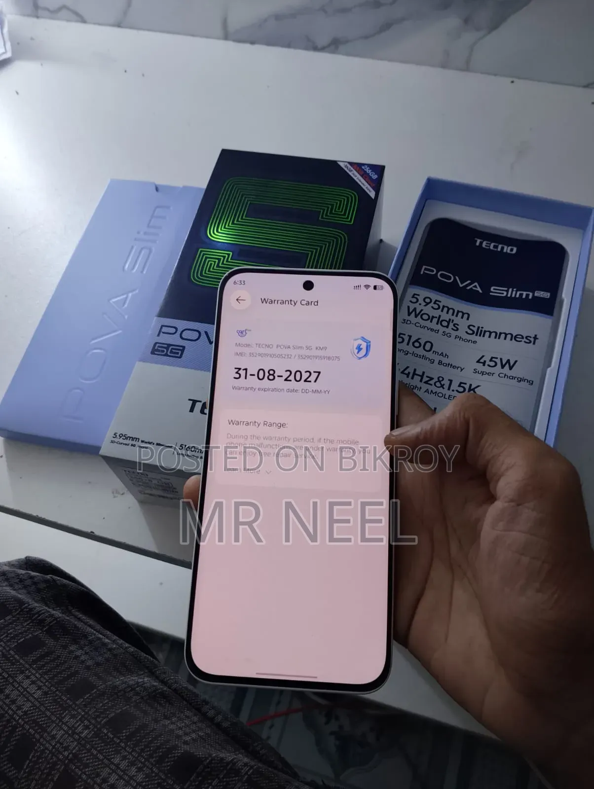 Tecno Pova Slim 5G 256 GB White