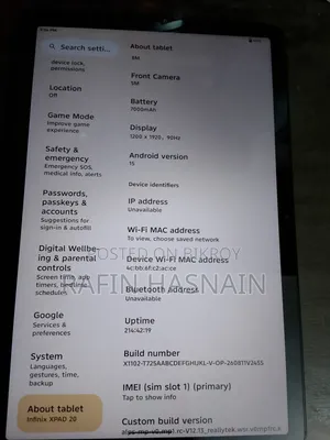 Infinix Xpad 20 128 GB Gray