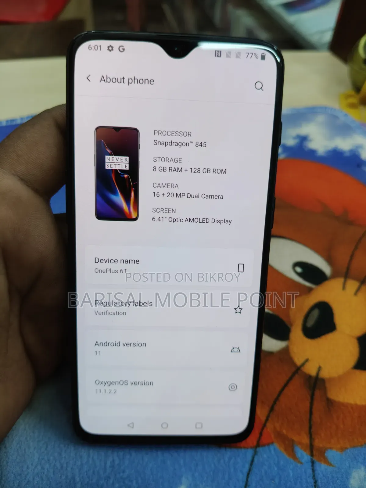 OnePlus 6T 128 GB Black