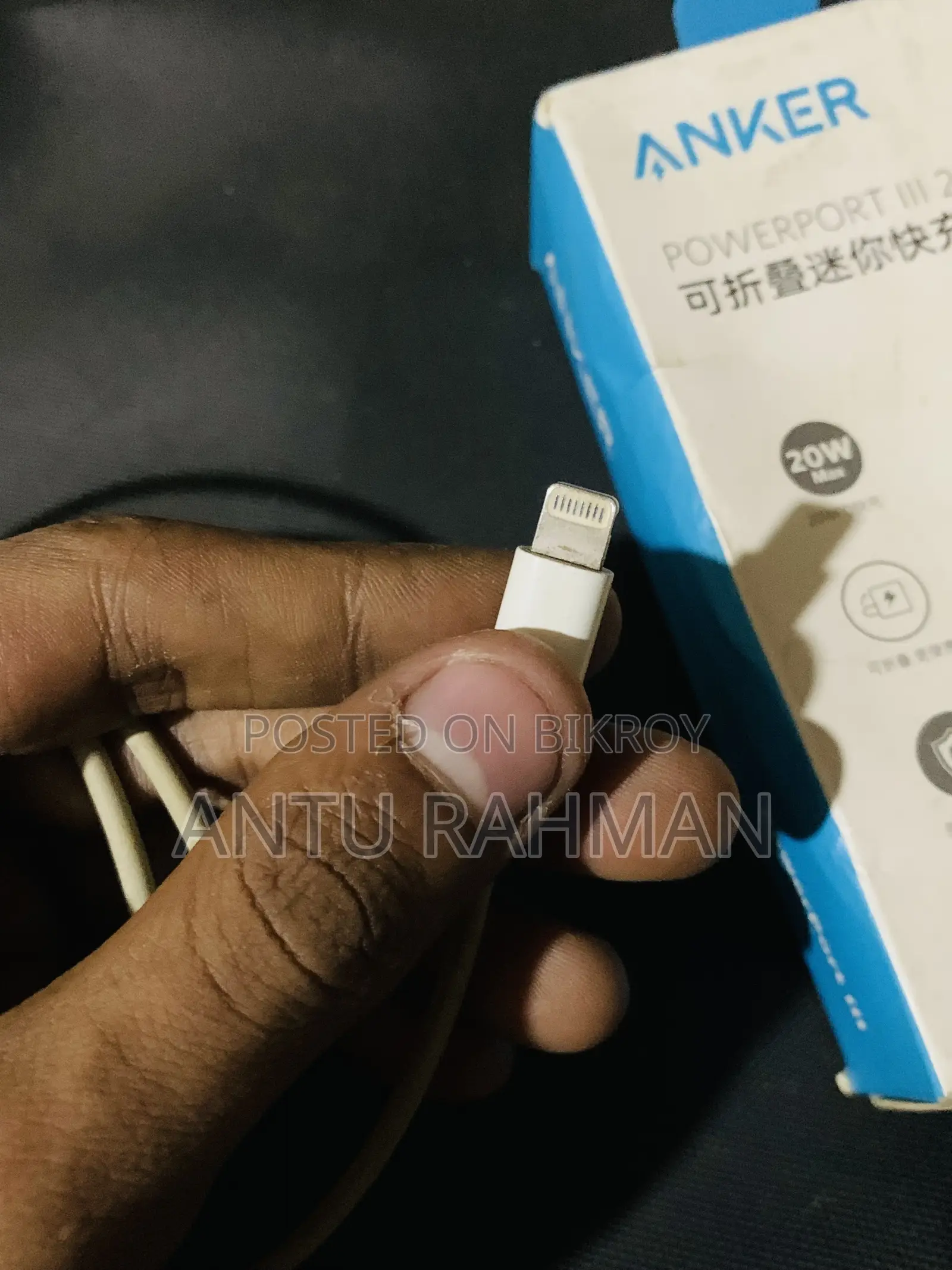 Anker PD Adapter & Original iPhone Cable