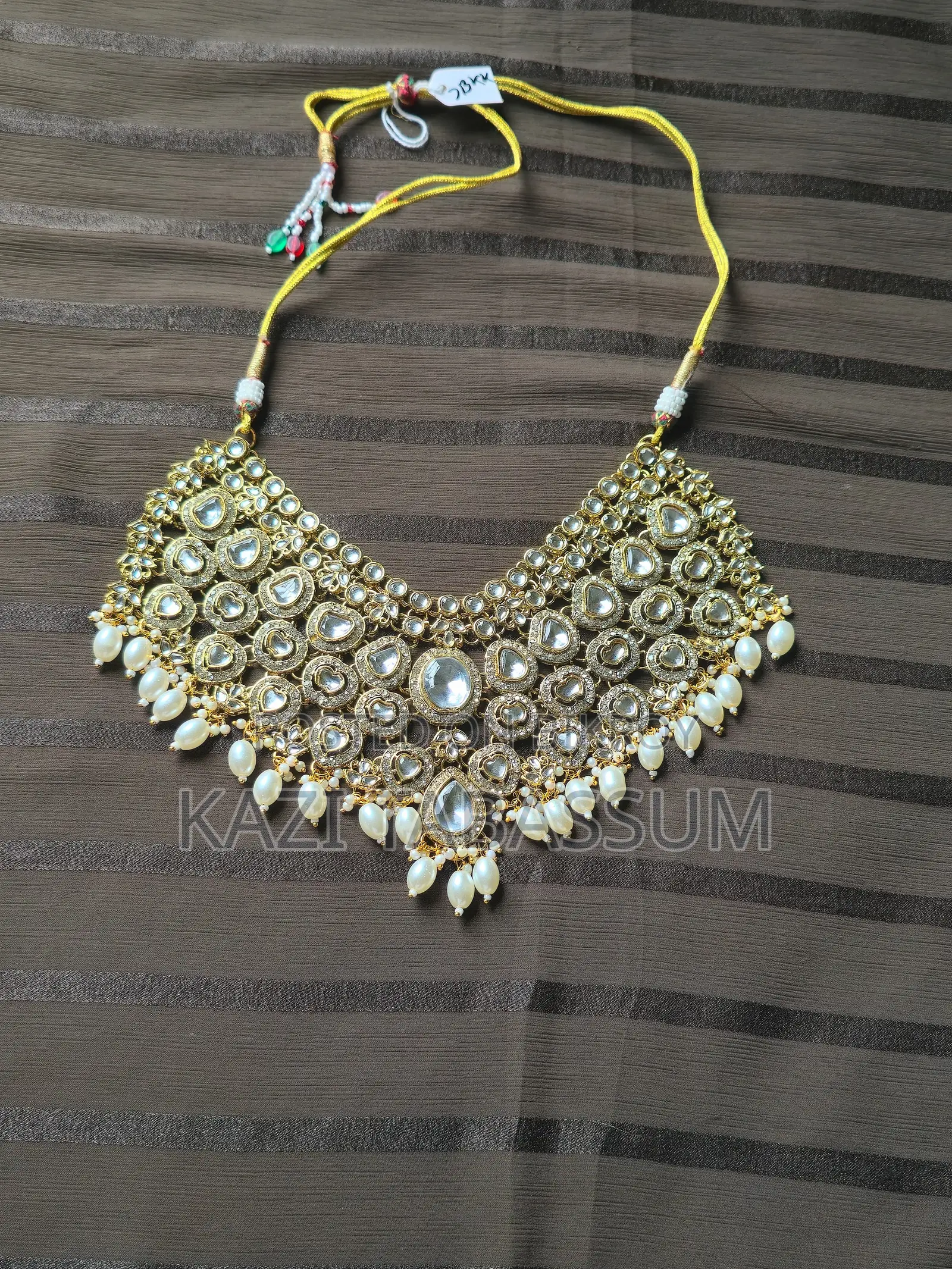 Unused Pakistani Kundan Bridal Jewellery Set.