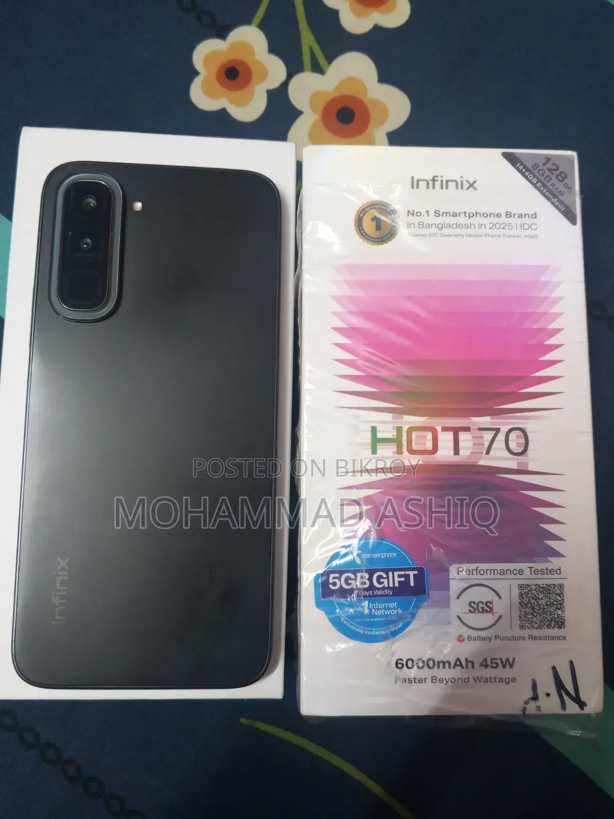 Infinix Hot 70 128 GB Black