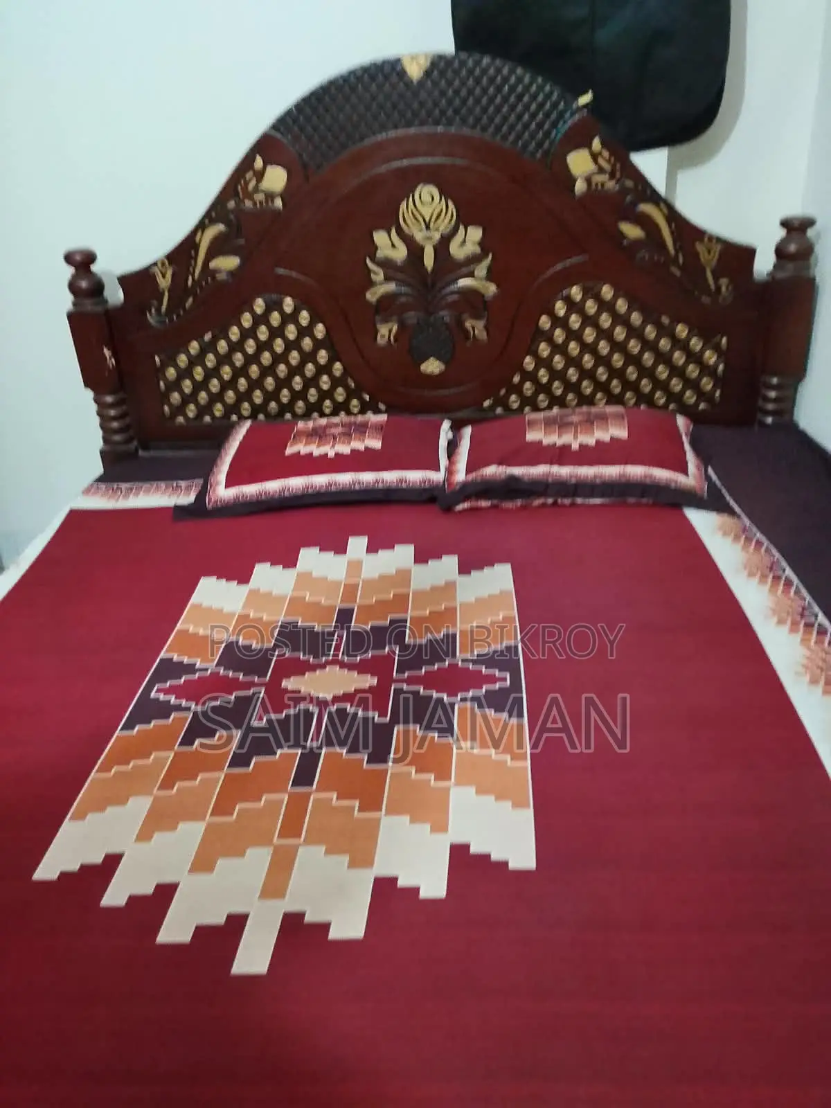 Urgent Bed for Sale - Price Seven Thousand Five Hundred Taka