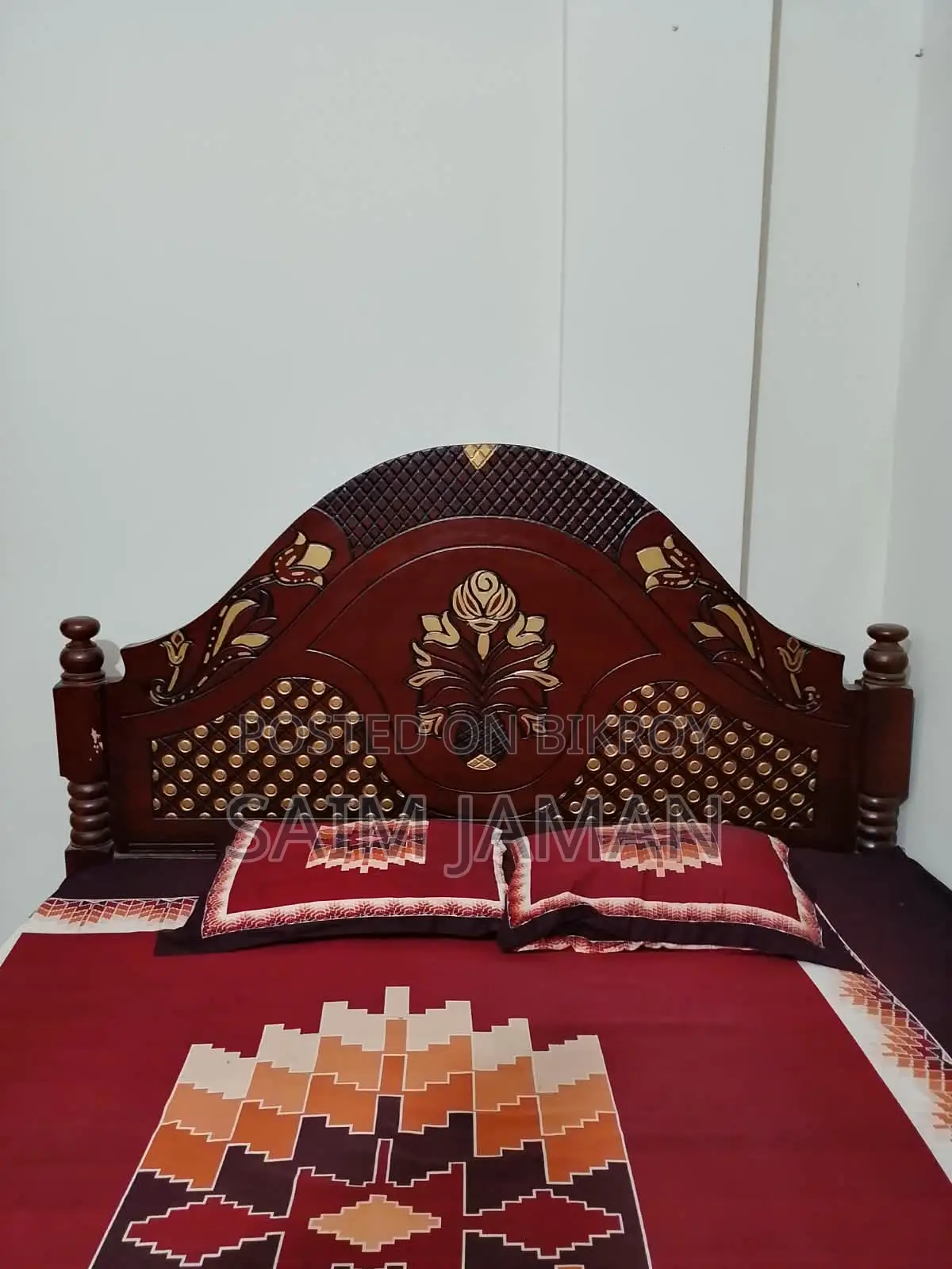 Urgent Bed for Sale - Price Seven Thousand Five Hundred Taka
