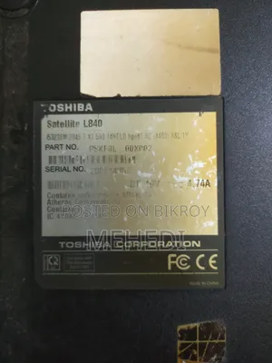 Laptop Toshiba Satellite L840 2GB HDD 500GB