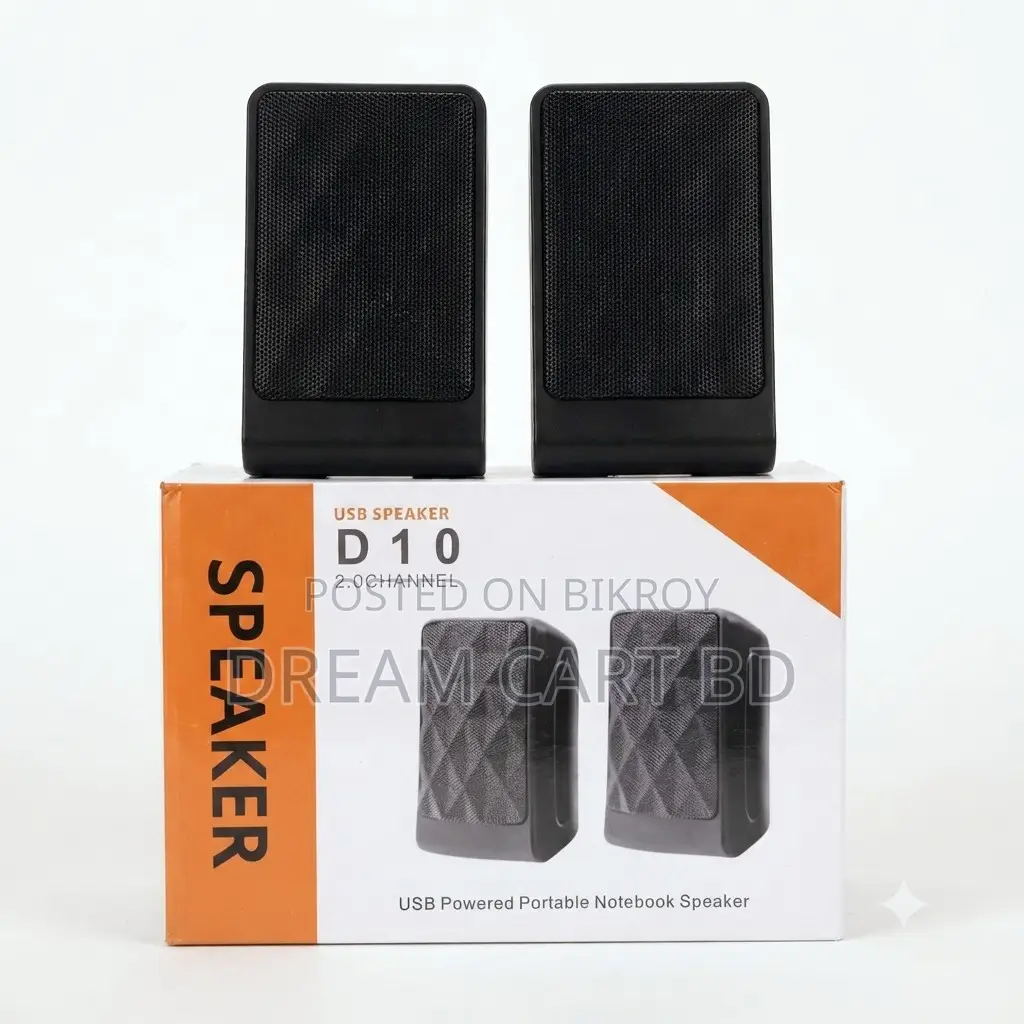 MK-D10 USB Powered 3D Sound Portable Speaker With Extra Bass