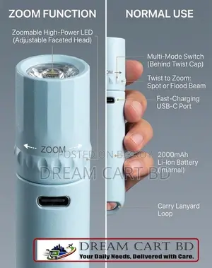 Powerful Long Range Rechargeable LED Torch Light