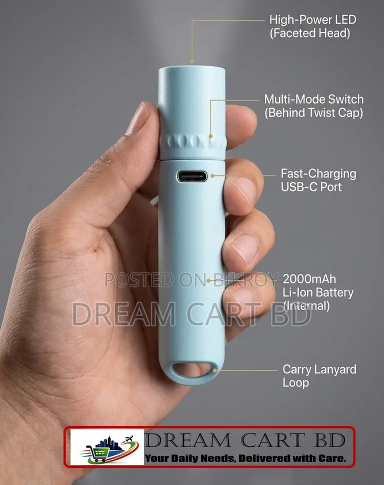 Powerful Long Range Rechargeable LED Torch Light
