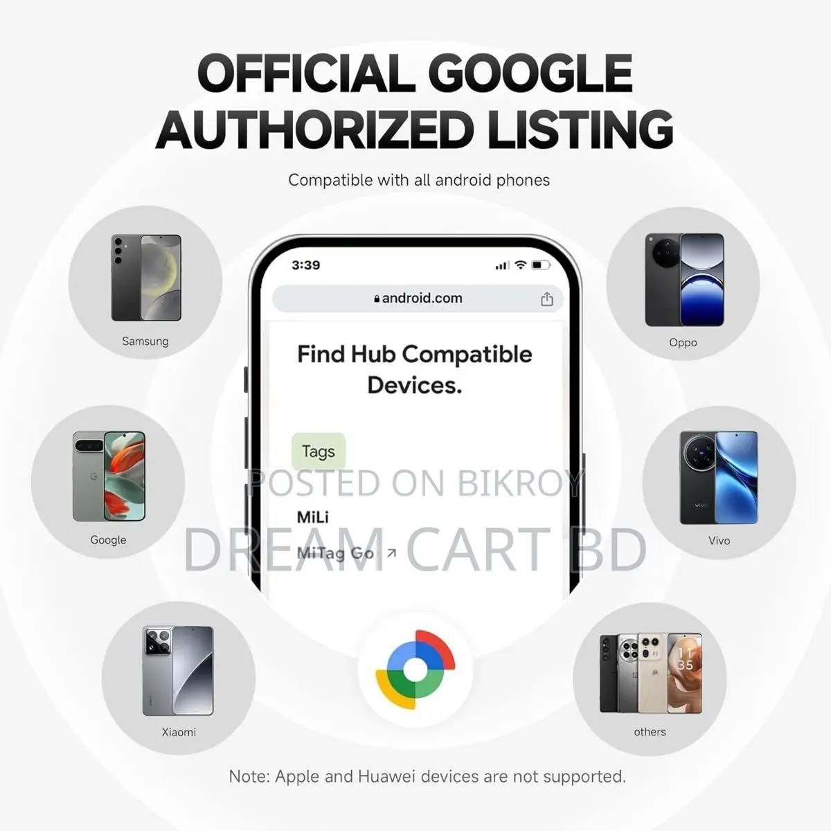 MiLi MiTag Go Smart Bluetooth Tracker for Android