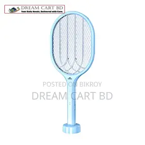 2-in-1 Rechargeable Electric Mosquito Swatter & UV Trap Lamp