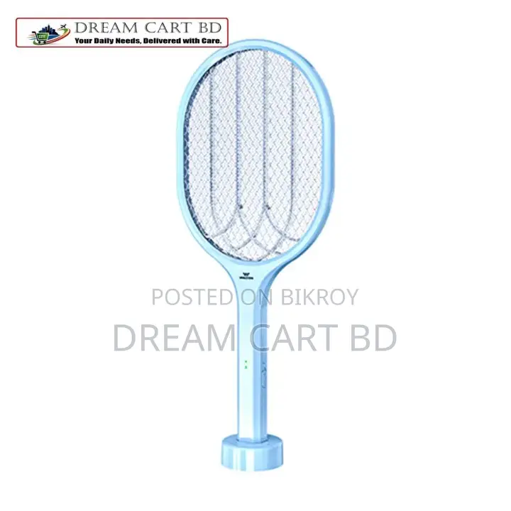 2-in-1 Rechargeable Electric Mosquito Swatter & UV Trap Lamp