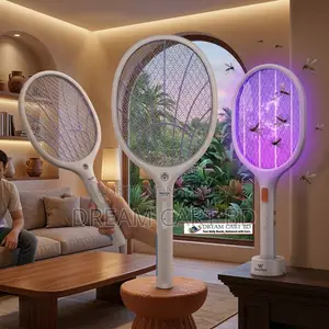2-in-1 Rechargeable Electric Mosquito Swatter & UV Trap Lamp