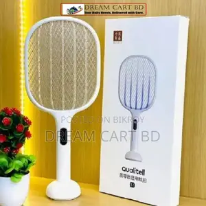 2-in-1 Rechargeable Electric Mosquito Swatter & UV Trap Lamp
