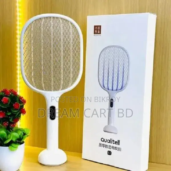 2-in-1 Rechargeable Electric Mosquito Swatter & UV Trap Lamp