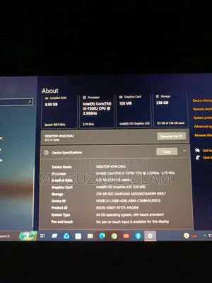 ল্যাপটপ ডেল XPS 13 9360 8GB ইন্টেল কোর i5 SSD 256GB