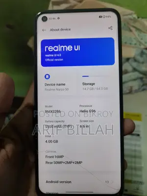 Realme Narzo 50 64 GB Black