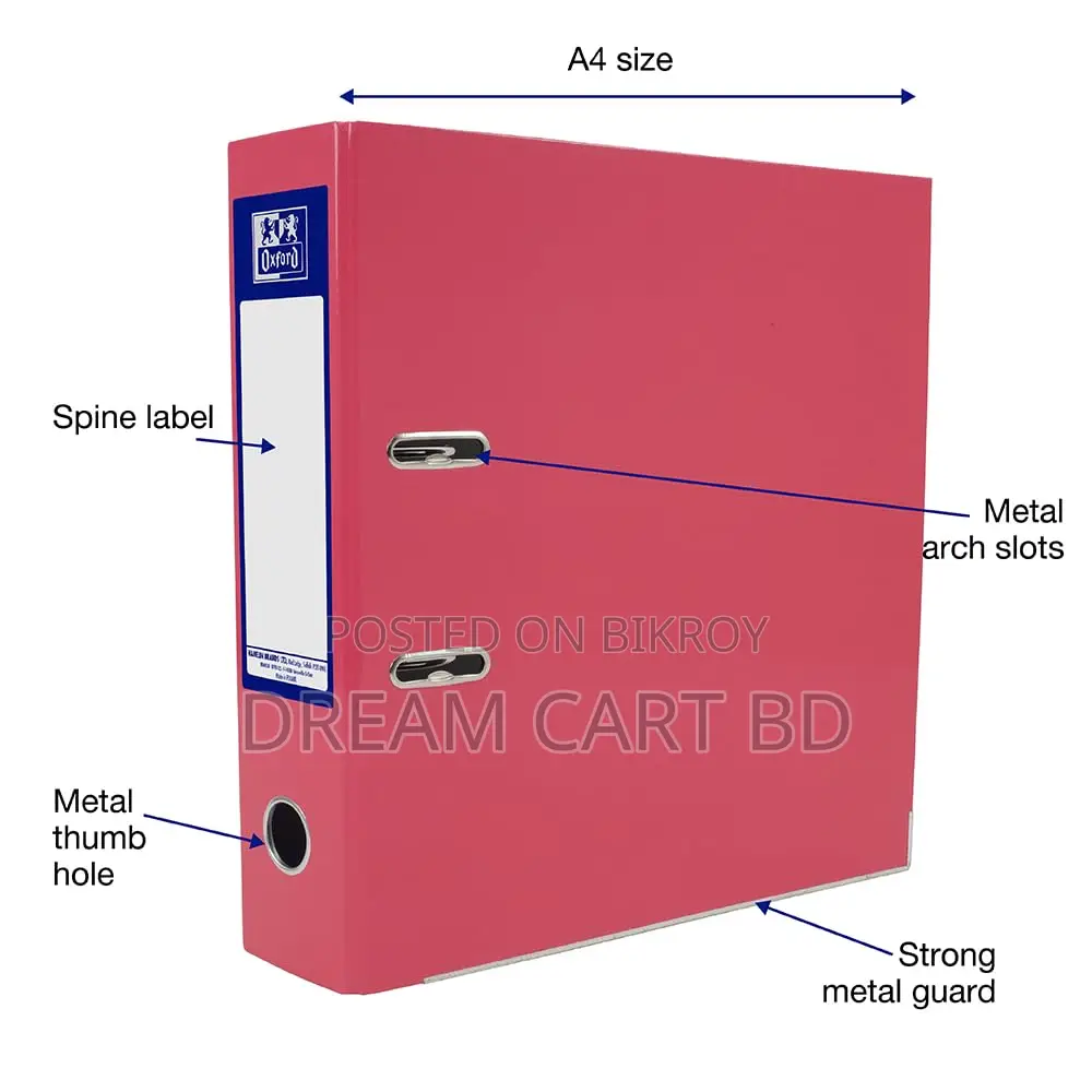Hua Jie A4 Heavy Duty Lever Arch Box File Organizer