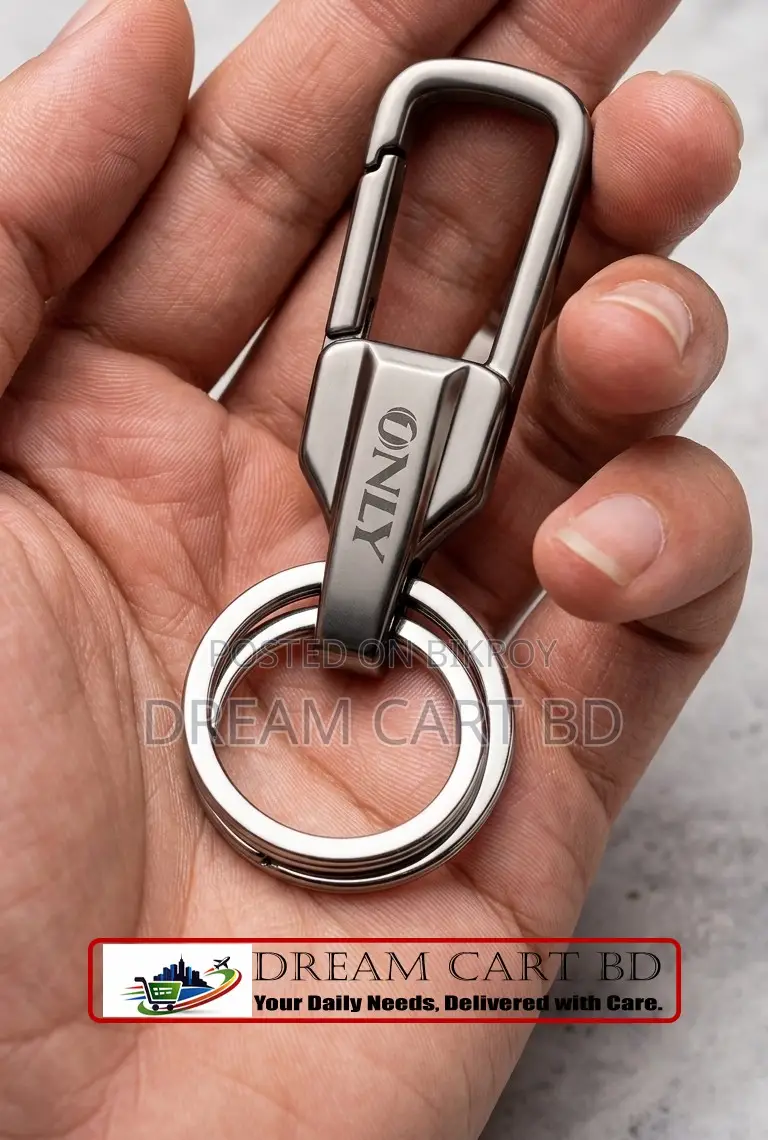 ONLY Metal Carabiner Key Chain Set Dual Ring Car & Bike Keyring