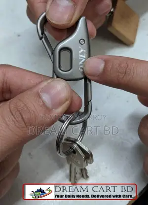 ONLY Metal Carabiner Key Chain Set Dual Ring Car & Bike Keyring