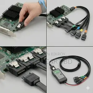 এইচডিডি এসএসডি এর জন্য স্ট্যান্ডার্ড SATA III 6Gbps হাই স্পিড ডাটা ক্যাবল