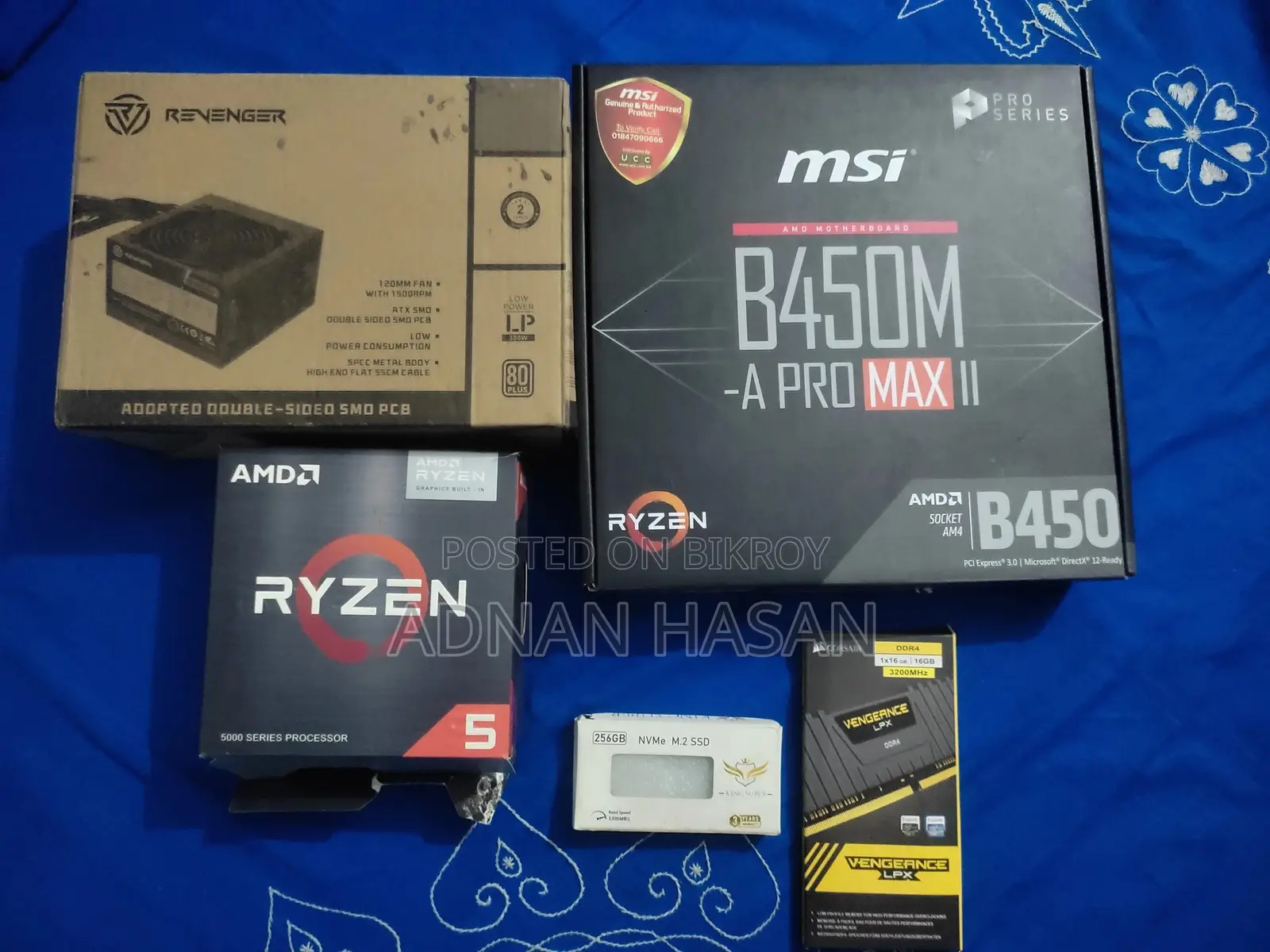 Desktop Computer MSI model 16GB AMD Ryzen 5 SSD 256GB