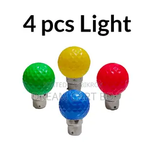 5pcs RGB Rotating LED Disco Bulb E27 Stage Party Light