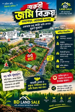 🏡 Urgent Land Sale | Namapara, Adjacent to Boardghat 🏡