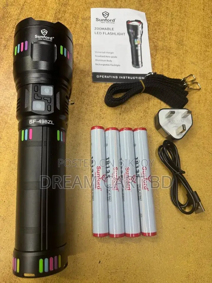 JOYKALY YG-2092 Rechargeable LED Tactical Flashlight