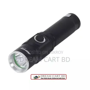 Geapas GFL-031 Rechargeable LED Zoom Torch Light With COB Side Light