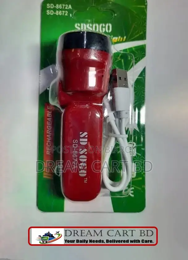 SD Soco SD-8672A Mini Rechargeable LED Torch Light